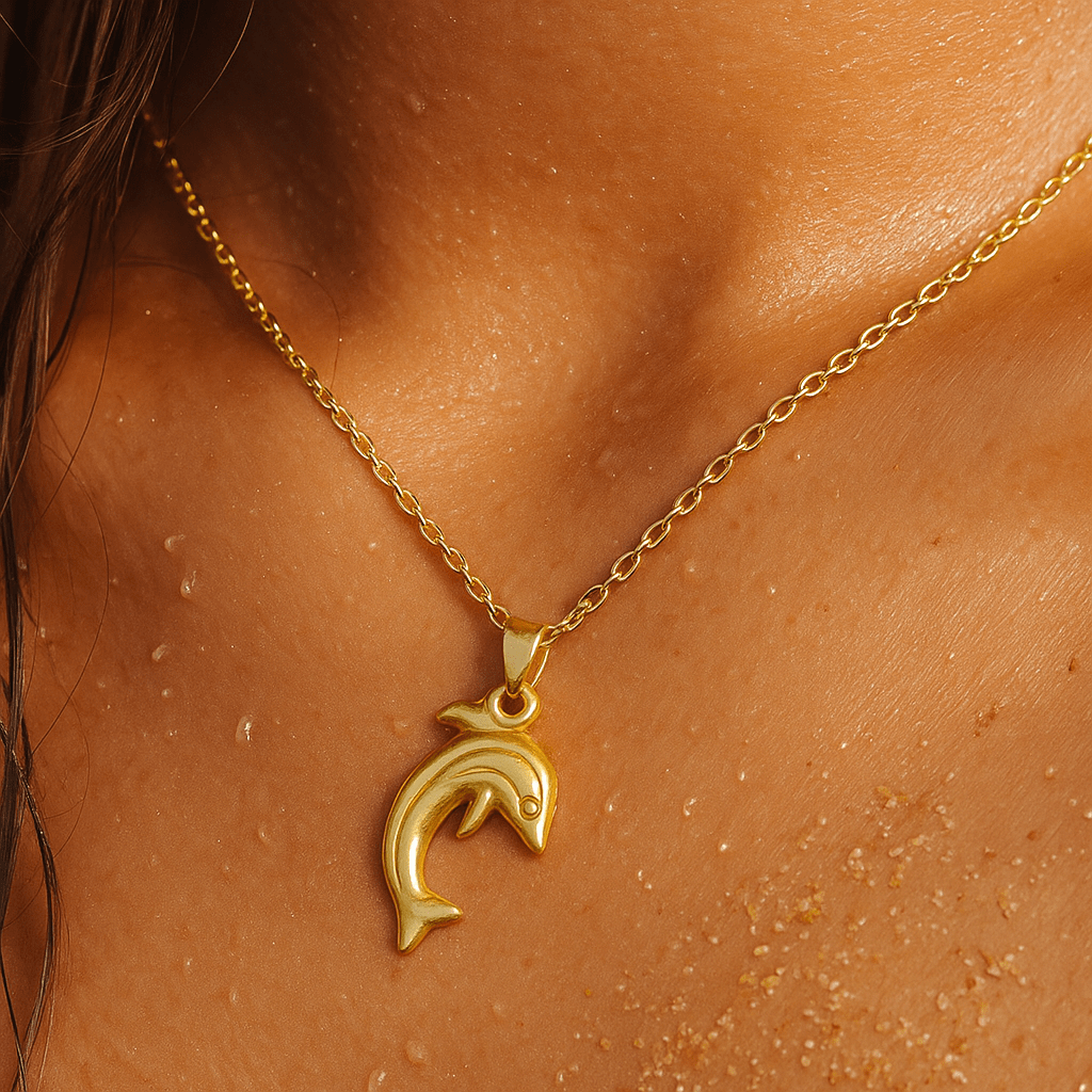 Beach dolphin necklace